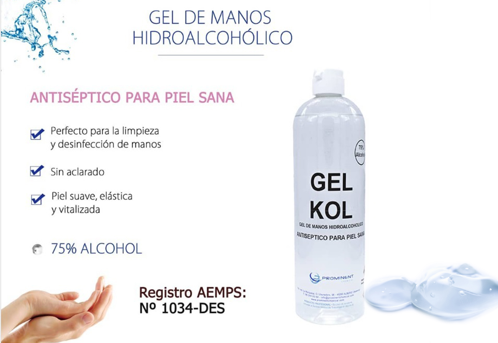GEL HIDROALCOHOLICO DESINFECTANTE 1 L 201077-1 2